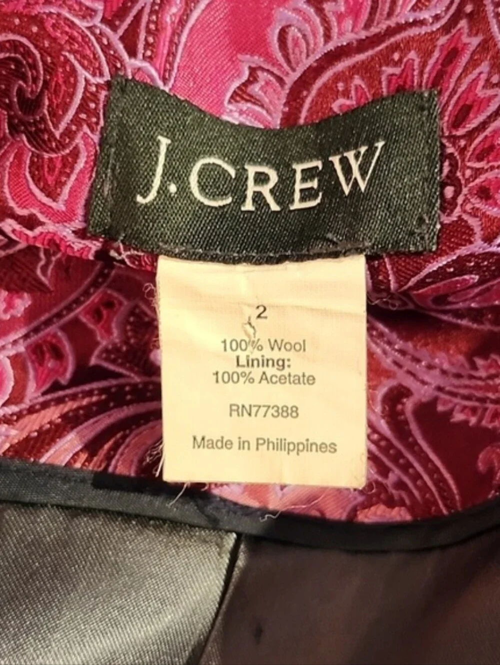 J. Crew Black Military-Style Wool Coat - Picture 14 of 14